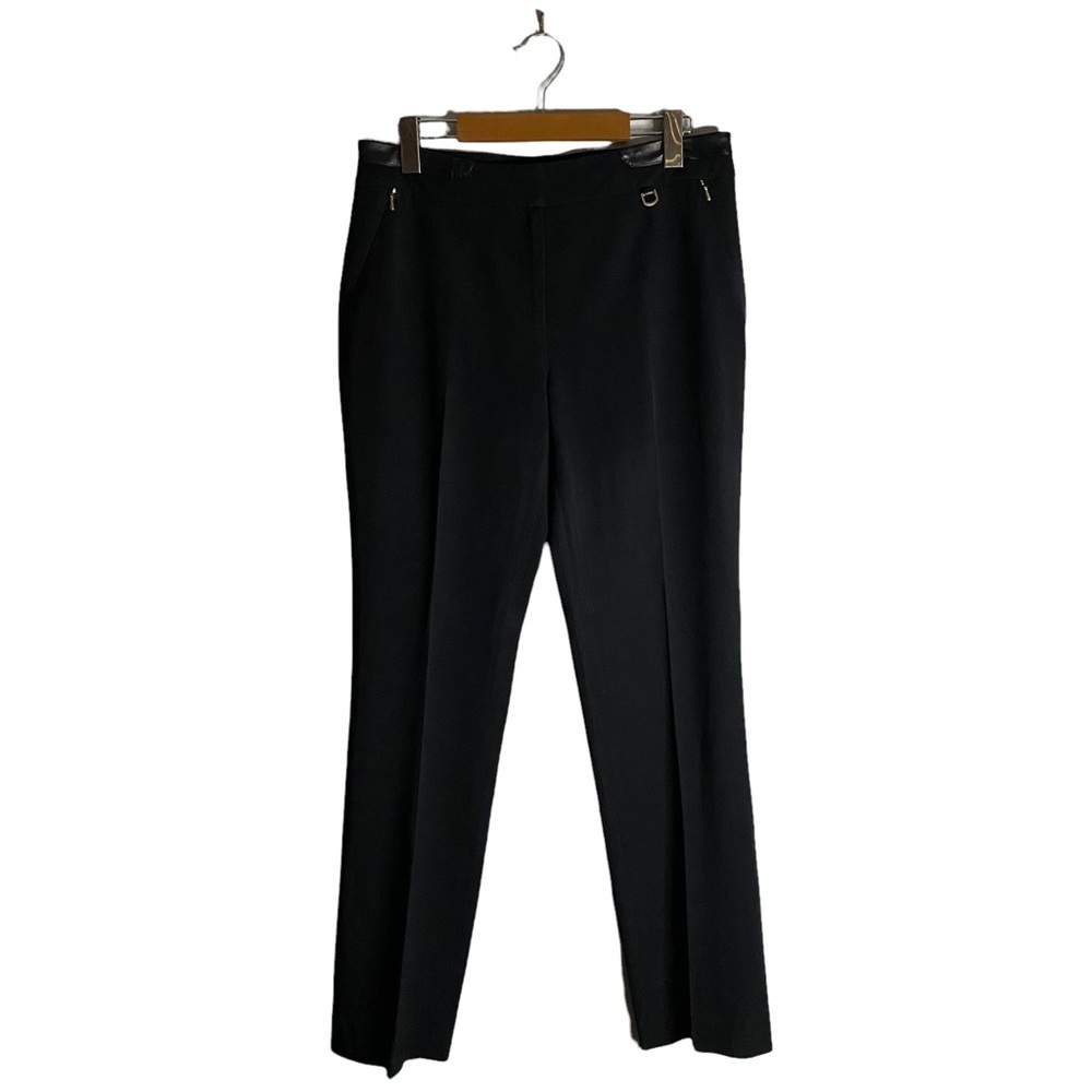 Laura Petites Women's Black Straight Leg Dress Pants
